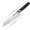 Coolhand Santoku G10 Black Handle Knife