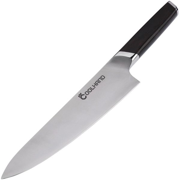 Coolhand Chef's Knife 8in Ebony Wood Handle