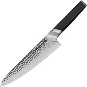 Coolhand Chef's Knife Ebony Hammered 440C