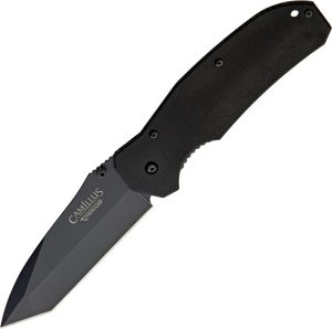 CM18672.jpg Camillus Ti Folding Knife VG-10 Tanto Black G-10 Linerlock