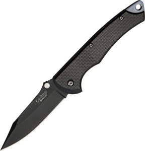 CM19051.jpg Camillus Ti Folding Knife VG-10 Titanium Blade Black Carbon Fiber