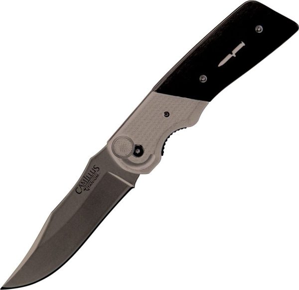 Camillus Cuda Bolt Linerlock A/O - Silver Aluminum