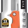 Camillus Regent Linerlock Folding Knife - Orange