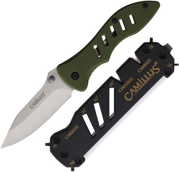 Camillus Field Linerlock with Sharpener Combo Kit