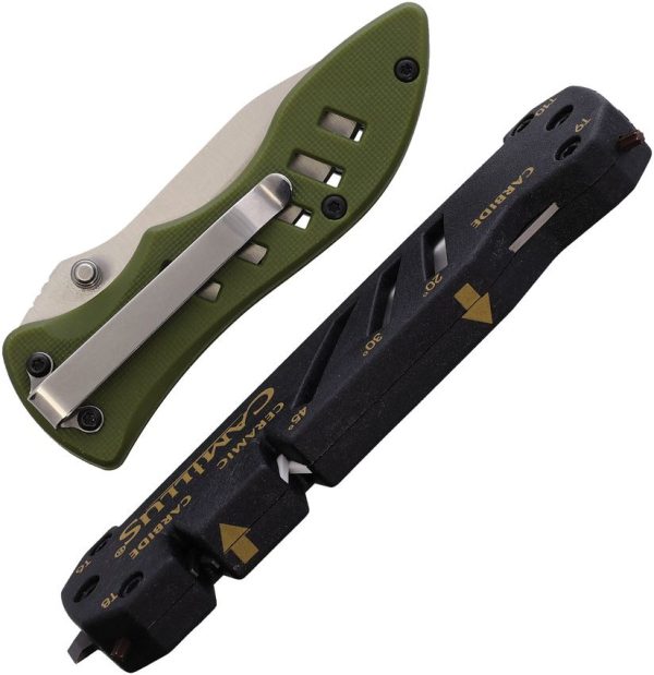 Camillus Field Linerlock with Sharpener Combo Kit