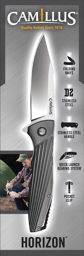 Camillus Horizon Assisted Linerlock - D2 Tool Steel