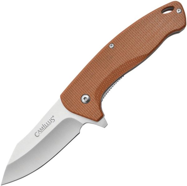 Camillus Arvo Linerlock Assisted Tan Micarta 3in