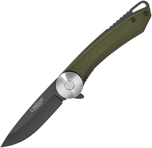 CM19642.jpg Camillus Cirque Linerlock Folding Knife - Green G10