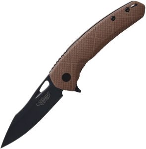 CM19808.jpg Camillus Blaze Linerlock Brown - D2 Tool Steel