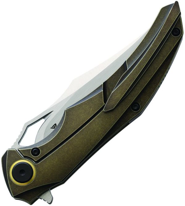 CMB Made Knives Prowler Framelock Bronze Titanium