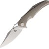 CMB Made Knives Prowler Framelock Gray 3.75" Folding Knife
