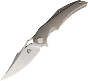 CMB Made Knives Prowler Framelock Gray Titanium