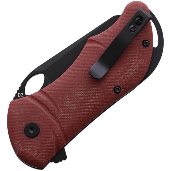 CMB Made Knives Hippo Linerlock D2 Red G10