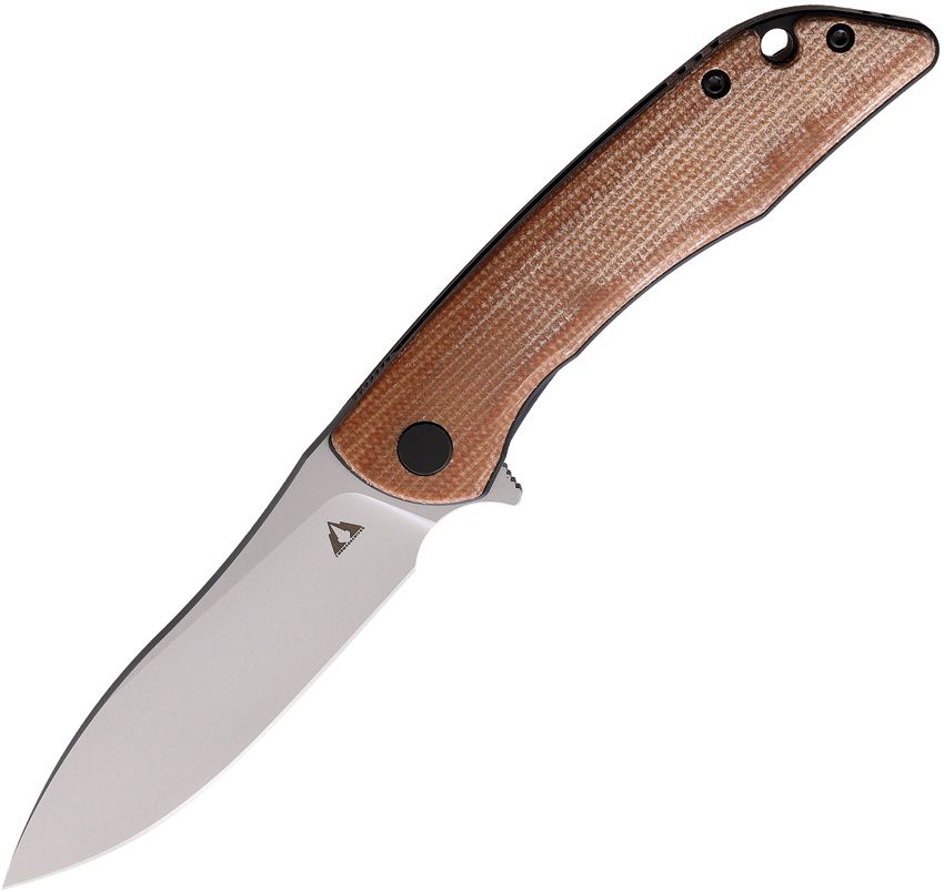 CMB06B.jpg CMB Made Knives Blaze Linerlock Folding Knife 3" D2 Brown Micarta