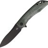 CMB Made Blaze Linerlock Green Micarta D2