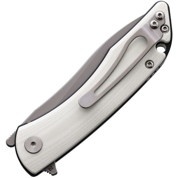 CMB Made Blaze Linerlock White G10 D2