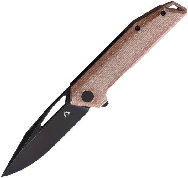 CMB Made Lurker Linerlock Brown Micarta D2