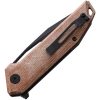 CMB Made Lurker Linerlock Brown Micarta D2