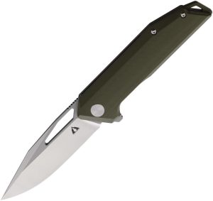 CMB Made Lurker Linerlock Green G10 D2