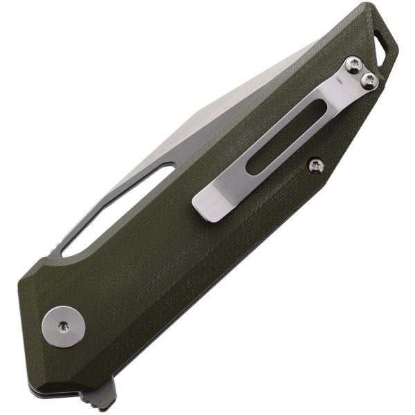 CMB Made Lurker Linerlock Green G10 D2