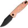 CMB Made Knives Lucky Linerlock Folding Knife 3.25" Blade Copper Foil