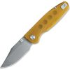 CMB Made Knives Lucky Linerlock 3.25" 14C28N Amber PEI Folding Knife