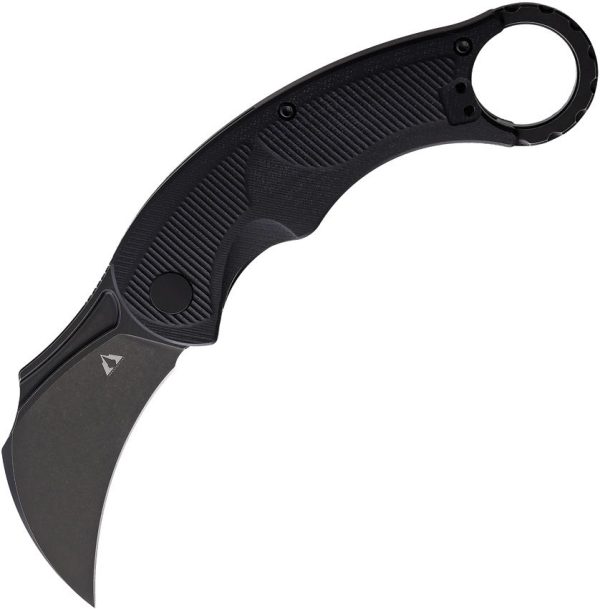 CMB Made Knives Falcon Linerlock Karambit Black G10