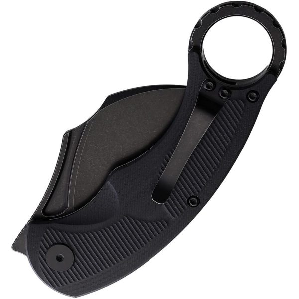 CMB Made Knives Falcon Linerlock Karambit Black G10