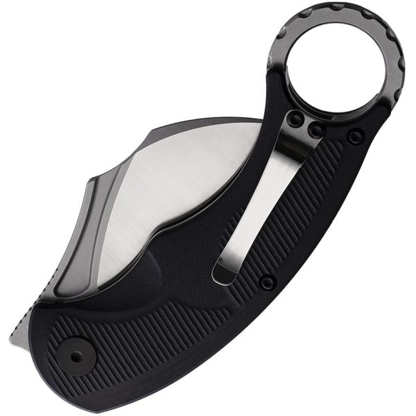 CMB Made Knives Falcon Linerlock Karambit Black G10