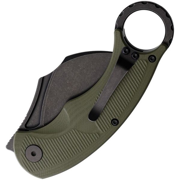 CMB Made Knives Falcon Linerlock Karambit OD Green