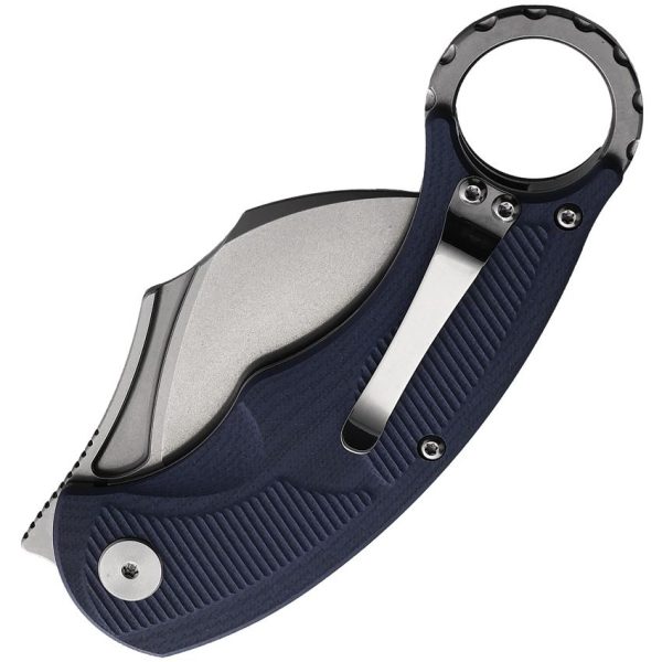 CMB Made Knives Falcon Linerlock Karambit Blue G10