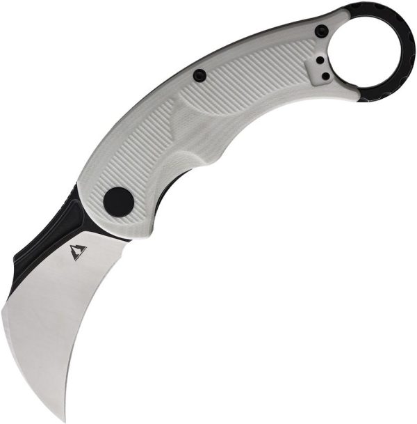 CMB Made Knives Falcon Linerlock Karambit White G10