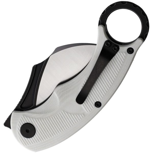 CMB Made Knives Falcon Linerlock Karambit White G10