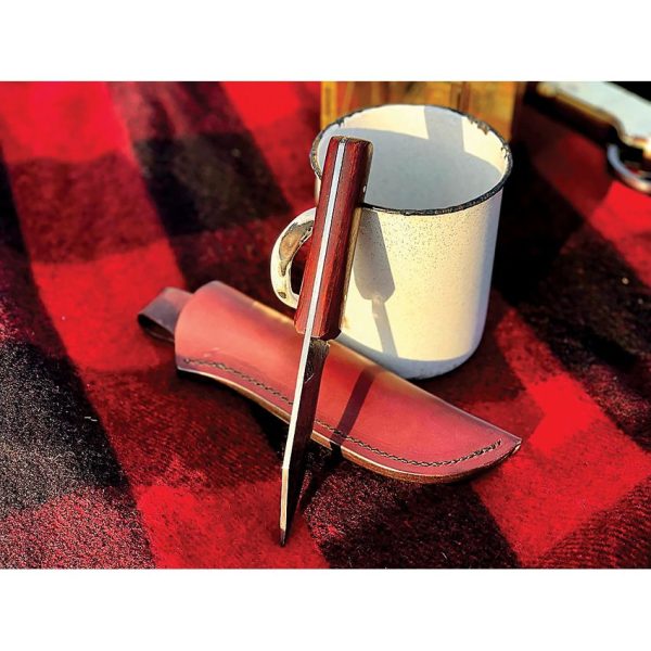 Campcraft Outdoors Camp Knife - 1095HC Full Tang Pecan Wood