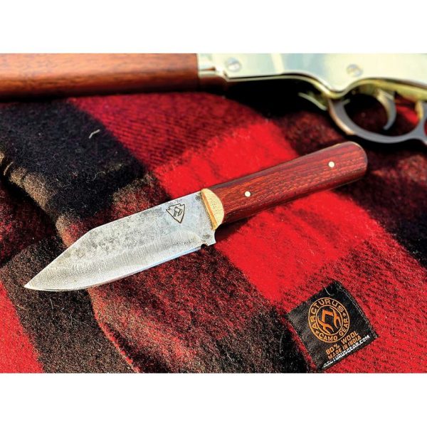 Campcraft Outdoors Camp Knife - 1095HC Full Tang Pecan Wood