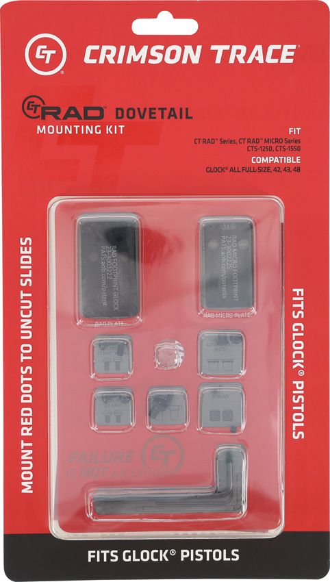 Crimson Trace RAD Dovetail Mount Kit Glock