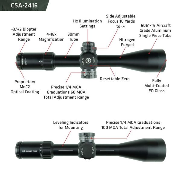 Crimson Trace 2-Series Sport Scope 4-16x50mm Rifle Scope