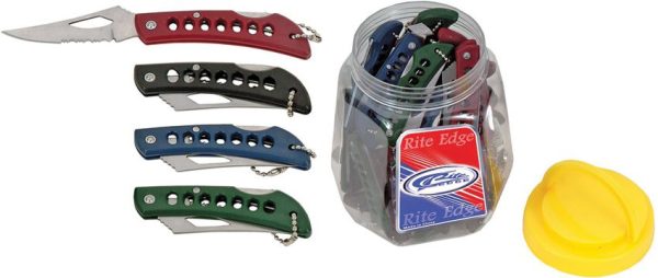 Rite Edge Lockback 36 Pc Assortment Folding Knife Stainless