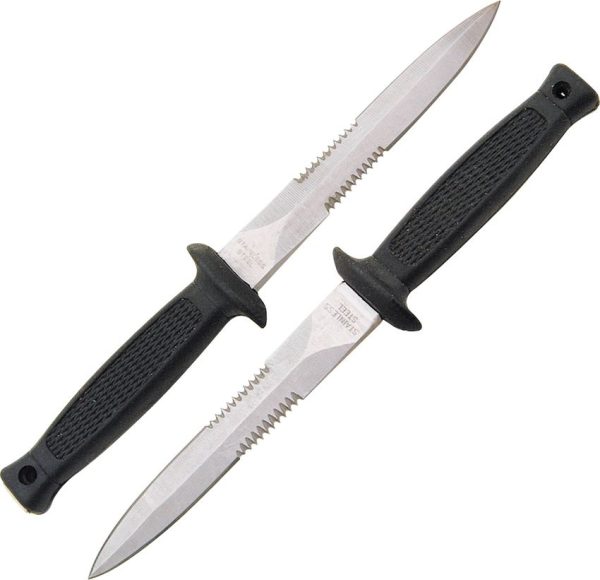 CN210233.jpg Rite Edge Double Defense Daggers - Black Rubber