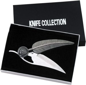 CN210327BX.jpg China Made Feather Folder - Pewter Handle