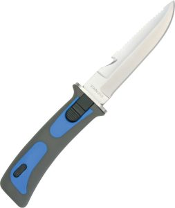 CN210424BL.jpg Rite Edge Divers Knife - Blue Handle with Sawback