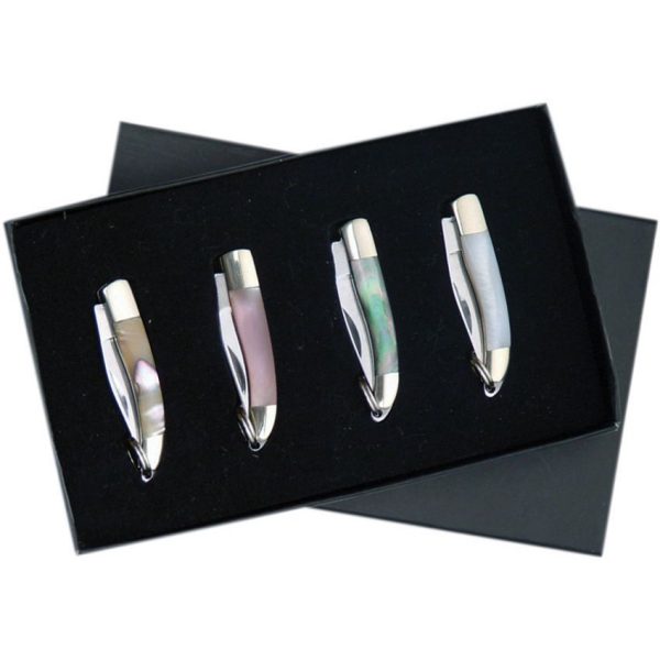 Rite Edge Keychain Knife Set MOP - 4 Mini Knives