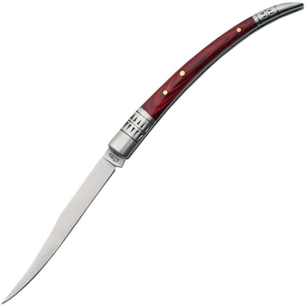 Rite Edge Spanish Fruit Knife 3.75" Satin Stainless Pakkawood Folding