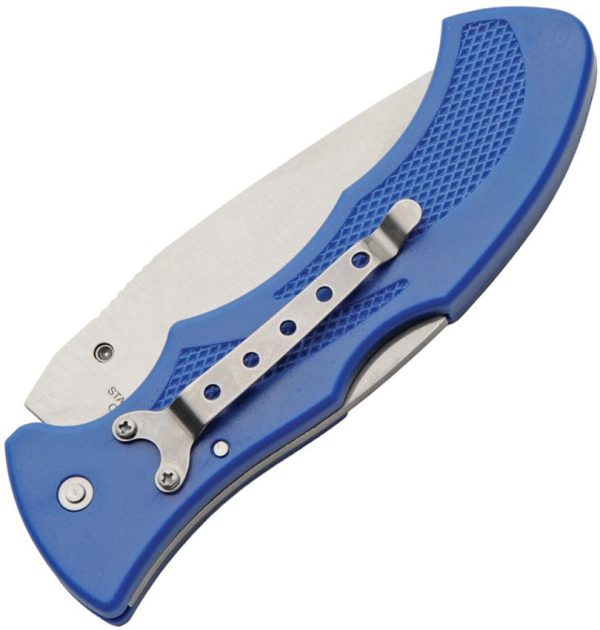 China Made Big Boy Lockback Blue - 3.5 inches Stainless