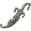 Rite Edge Green Dragon Dagger - Metal Alloy Handle Satin Blade