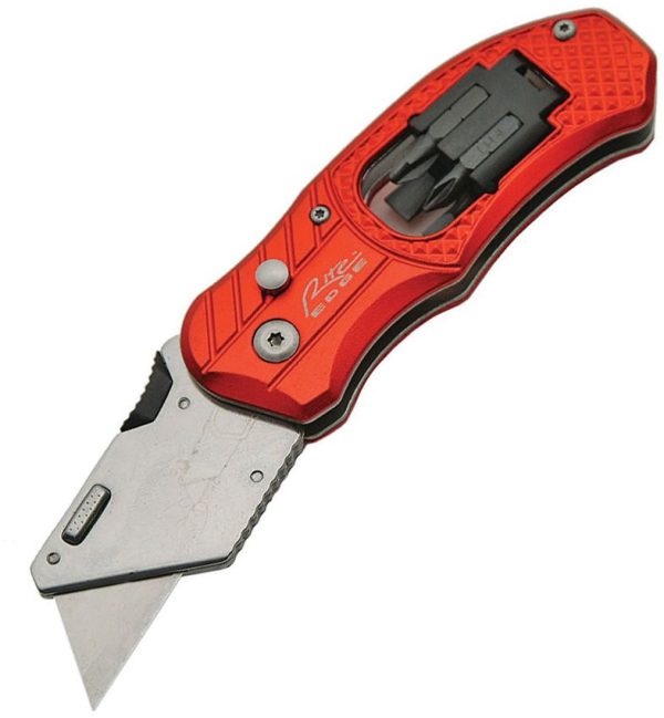 Rite Edge Box Cutter with Screwdriver Red