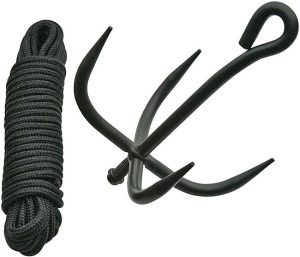 China Made Ninja Grappling Hook - Black Stainless Steel