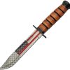 Rite Edge Flag Combat Fighter Bowie - Stacked Leather Handle