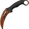 CN211462.jpg Rite Edge Tiger Print Karambit Camo Finish - Extended Tang