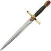 China Made Gold Crusader Dagger - 9.5in Stainless